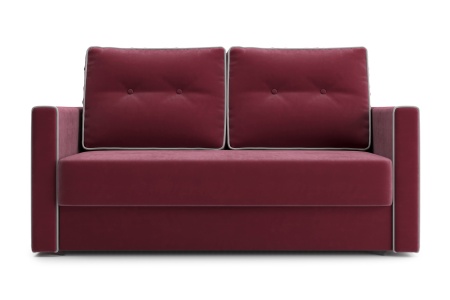 Диван еврокнижка Леон бордовый