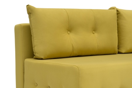 Диван еврокнижка Сити горчичный