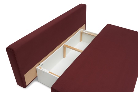 Диван еврокнижка Сити бордовый