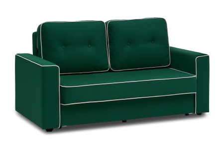 Диван еврокнижка Берген изумрудный