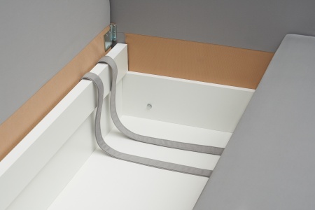 Диван шагающая еврокнижка Вита серый