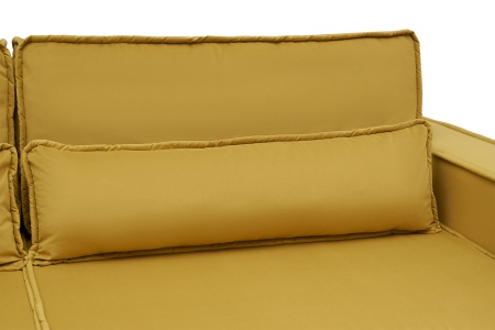 Диван тик-так Сохо 3-х местный горчичный