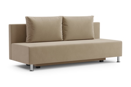 Диван еврокнижка Канна велюр бежевый