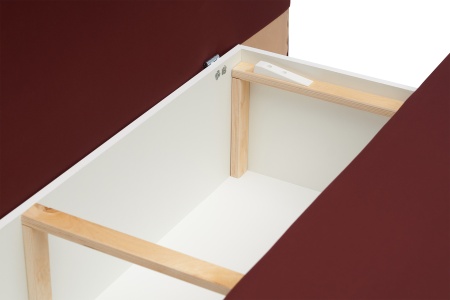 Диван еврокнижка Нео бордовый