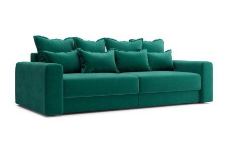Диван тик-так Омега изумрудный