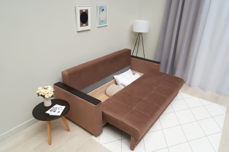 Диван еврокнижка Денвер светло-коричневый