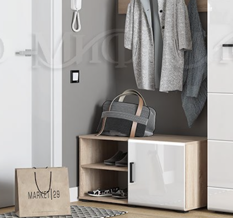 Тумба для Обуви Ницца NEW (Ш-900 мм x В-470 мм x Г-470 мм)/Разные Цвета