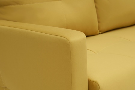 Диван шагающая еврокнижка Вита горчичный